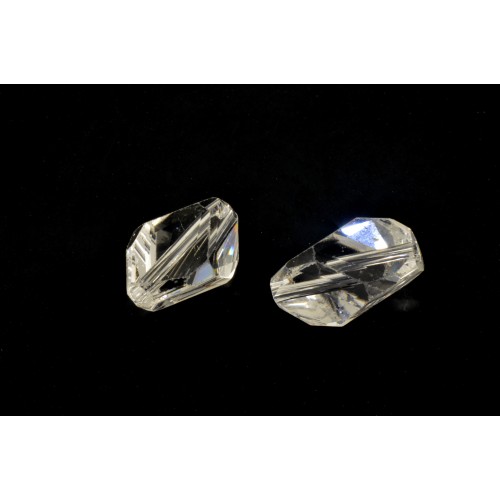 Swarovski cubist bead (5650) 16x10mm crystal clear